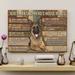 East Urban Home German Sherpherd's House Rules Gallery Wrapped Canvas - For Pet Illustration Decor, Black & Home Decor Canvas in Brown | Wayfair