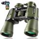 20x50 Hunting Binoculars for Adults with Low Light Night Vision - 28mm Large Eyepiece Professional Waterproof Binoculars for Bird Watching Hiking Concert Travel with BAK4 Prism FMC Lens, Green