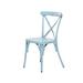 Juniper + Ivory Grayson Lane Set of 2 35 In. x 20 In. Farmhouse Outdoor Dining Chair Blue Iron - 33276