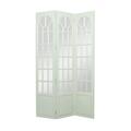 Juniper + Ivory Grayson Lane 72 In. x 44 In. French Country Room Divider Screen Green Pine - 45225