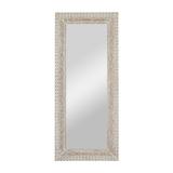 Juniper + Ivory Grayson Lane 84 In. x 36 In. Traditional Wall Mirror White Mango Wood - 78034