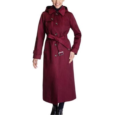 Best Ing Hooded Maxi Trench Coat, London Fog Women S Long Trench Coat