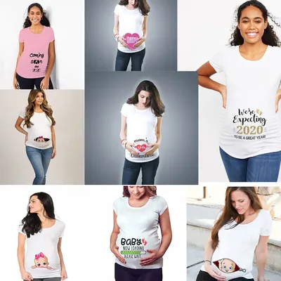 T-shirt à Manches Courtes pour Femme Enceinte Vêtements Amusants de Grossesse Offre Spéciale
