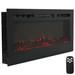 Sunnydaze Modern Flame Mounted Indoor Electric Fireplace