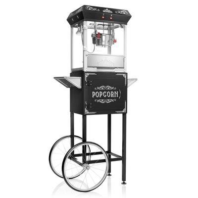 Vintage Style Popcorn Machine Popper with Cart and 6-Ounce Kettle