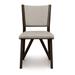 Copeland Furniture Exeter Upholste Side Chair Fabric in Red | 25.75 H x 19.25 W x 22.5 D in | Wayfair 8-EXE-50-53-Linen Silver