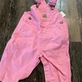 Carhartt One Pieces | Baby Carhartt Overalls Size 3 Months In Pink | Color: Pink | Size: 3mb