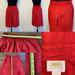 Anthropologie Skirts | Anthropologie Women's Tucked Tiered Red Skirt By Maeve Size Small | Color: Red | Size: S