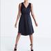 Madewell Dresses | Madewell Nightout V-Neck Little Black Dress Euc | Color: Black | Size: 0