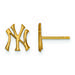 Women's New York Yankees 10k Yellow Gold Extra Small Post Earrings