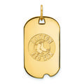 Women's Boston Red Sox 10k Yellow Gold Small Dog Tag Pendant