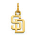 Women's San Diego Padres 10k Yellow Gold Extra Small Pendant