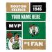 "The Northwest Group Boston Celtics 50'' x 60'' Colorblock Personalized Silk Touch Throw"