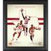 Kenny Smith Hakeem Olajuwon & Clyde Drexler Houston Rockets Framed 15" x 17" 1990s Hardwood Classics Franchise Foundations Collage