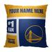 The Northwest Group Golden State Warriors 18'' x Colorblock Personalized Throw Pillow