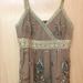 Anthropologie Tops | Anthro Hazel Olive Green Boho Embroidered Tank Top | Color: Brown/Green | Size: S