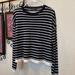 Zara Sweaters | Euc Zara Knit Navy/White Soft Ls Striped Sweater | Color: Blue/White | Size: S