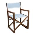 Teak Director's Chair with Batyline Fabric - Prime Teak by Whitecap Teak 63061