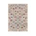 Shahbanu Rugs Colorful Silk With Textured Wool Hand Knotted Ivory Tabriz Vase With Flower Design Oriental Rug (4'2" x 6'1")