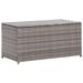 vidaXL Patio Storage Box Poly Rattan 39.4"x19.7"x19.7" Gray