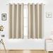 Pro Space Blackout Grommet Top Window Curtain Solid Thermal Drape - Short Length (1 Panel)