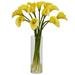 Mini Calla Lily Silk Flower Arrangement - H: 20 In. W: 15 In. D: 15 In.