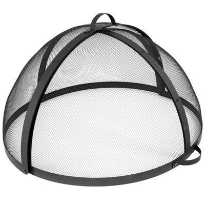 Sunnydaze Easy Access Fire Pit Spark Screen Lid Protector - 30-Inch Diameter