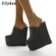 Eilyken-Sandales à talons super hauts pour femmes pantoufles à l'offre elles compensées chaussures