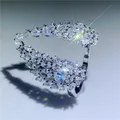 Bague en argent regardé 100% avec ailes d'ange faites à la main pour femme bijoux en diamant bague