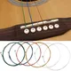 M MBAT 6 – cordes pour guitare acoustique multicolore arc-en-ciel pièces/ensemble E-A