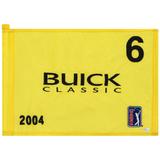 PGA TOUR Event-Used #6 Yellow Pin Flag from The Buick Classic on June 10th to 13th 2004