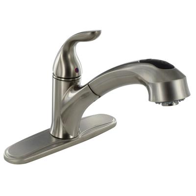 Phoenix Faucets Single Handle Pull Out Hybrid Kitchen Faucet Brushed Nickel PF231441