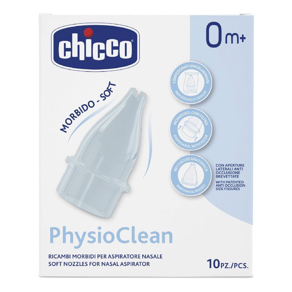 Chicco® Ricambi Morbidi per Aspiratore Nasale Physioclean 1 pz Altro