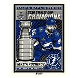 Phenom Gallery Nikita Kucherov Tampa Bay Lightning 2020 Stanley Cup Champions 18'' x 24'' Serigraph Limited Edition Art Print