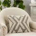 Saro Havok Square Cotton Pillow Cover & Insert Down/Feather | 18 H x 18 W x 3.75 D in | Wayfair 5132.BW18SD