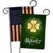 Breeze Decor Gold Shamrock 2-Sided Polyester 18 x 13 in. Garden Flag in Green/Yellow | 18.5 H x 13 W in | Wayfair BD-SA-GP-102061-IP-BOAA-D-US21-BD
