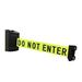 VIP Crowd Control Magnetic Retractable Wall Barrier 120"L (Do Not Enter), Metal in Black | 6 H x 3 W x 3 D in | Wayfair 1404M-10