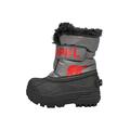 Sorel KIDS SNOW COMMANDER Schneestiefel für Unisex Kinder, Grau (Quarry x Cherrybomb) - Toddler, 24 EU