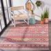 Pink/Red 27 x 0.08 in Area Rug - Union Rustic Trent Southwestern Red/Fuchsia/Yellow Indoor/Outdoor Area Rug | 27 W x 0.08 D in | Wayfair