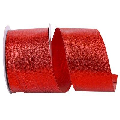 The Holiday Aisle® Solid Ribbon Fabric in Red | 2.5 H x 5 W x 5 D in | Wayfair A923109BF72C42D7A0501A62FFDC08DB
