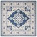 Blue/White 108 x 0.31 in Indoor Area Rug - Langley Street® Evart Oriental Navy/Creme Area Rug | 108 W x 0.31 D in | Wayfair