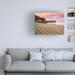 Highland Dunes Beach 3 by Dennis Frates - Wrapped Canvas Photograph Canvas, Wood in Brown/Pink | 18 H x 24 W x 2 D in | Wayfair