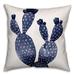 Union Rustic Alauna Watercolor Cactus Square Pillow Cover & Insert Polyester/Polyfill blend | 18 H x 18 W x 1.5 D in | Wayfair