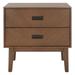 Corrigan Studio® Komon 2 Drawer Nightstand Wood in Brown | 26 H x 26 W x 18 D in | Wayfair CFB7DBB2E1444BFBB937E232F7853C58