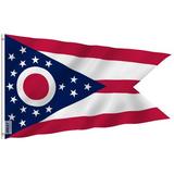 ANLEY Ohio State 2-Sided Polyester 36 x 60 in. House Flag in Blue/Gray | 36 H x 60 W in | Wayfair A.Flag.StateOhio