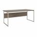 Bush Business Furniture Hybrid 72W x 36D Computer Table Desk with Metal Legs in Modern Hickory - Bush Business Furniture HYD172MH