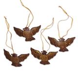 Novica Handmade Sacred Doves Coconut Shell Ornaments (Set Of 4)