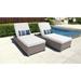 Monterey Wheeled Chaise Set of 2 Outdoor Wicker Patio Furniture