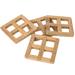 Teak 4-Piece Coaster Set - 4-Pc. Set