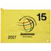 PGA TOUR Event-Used #15 Yellow Pin Flag from The Bridgestone Invitational on August 2nd to 5th 2007